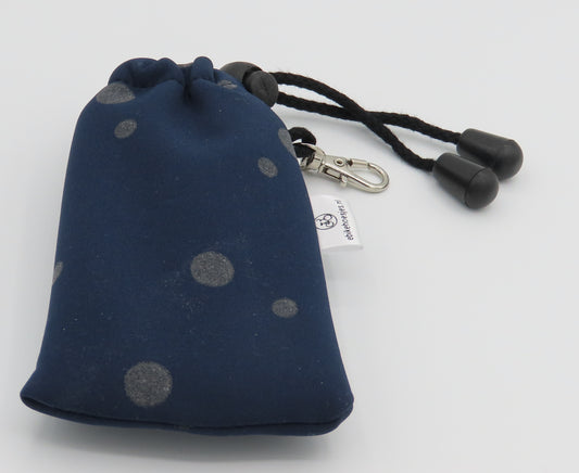 Ebike hoesje S display Shimano 6100 Stip op donker blauw softshell DLX