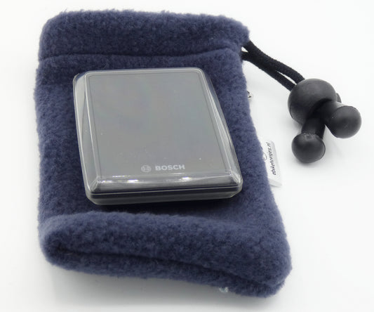 Ebike hoesje S display Donker blauw Fleece DLX