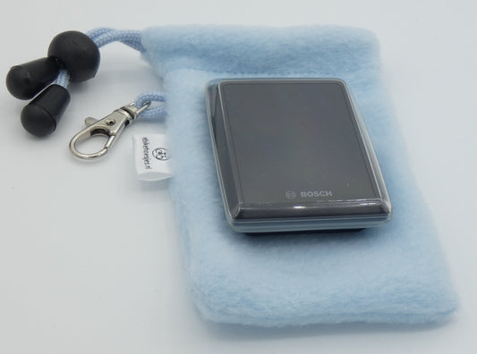 Ebike hoesje S display Licht blauw Fleece DLX