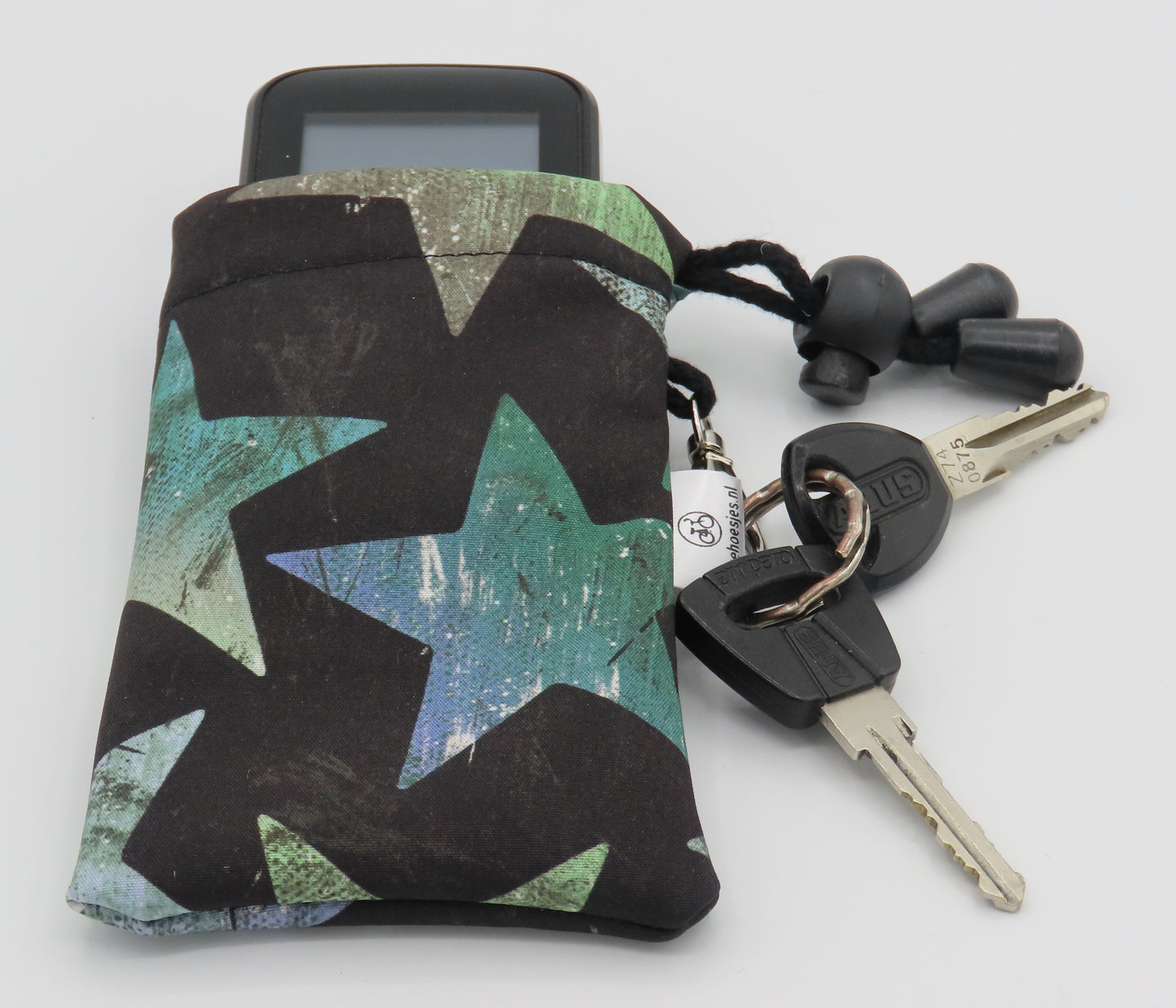 Ebike hoesje S display Bosch Kiox/Kiox 300 ster op zwart softshell DLX
