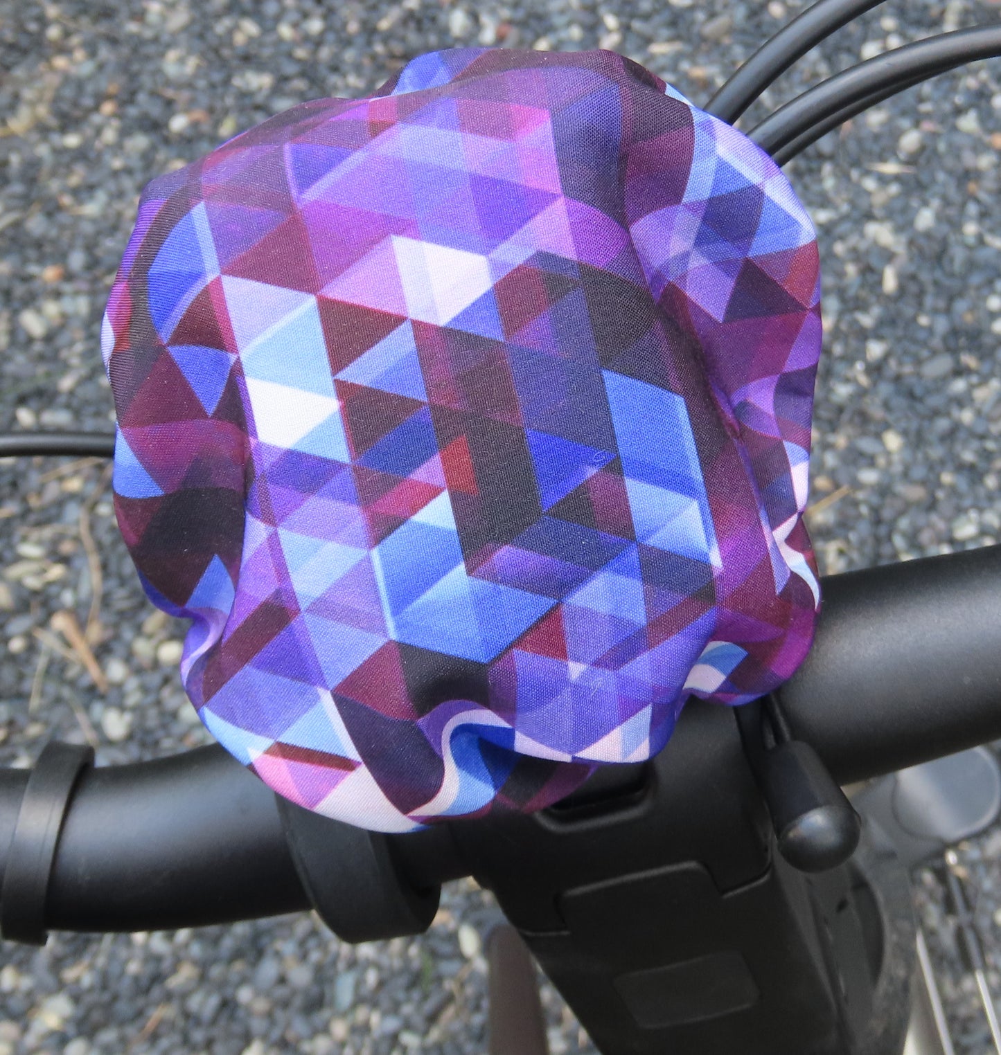 Ebike hoesje display vaste bafang display DP-C010 Driehoekje op paars softshell G