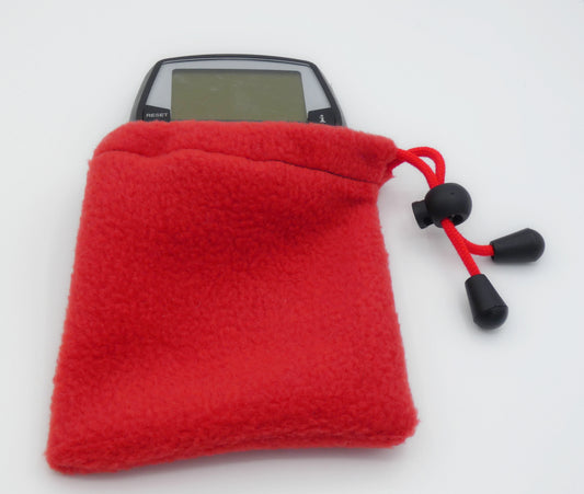 Ebike hoesje L display Rood Fleece DLX
