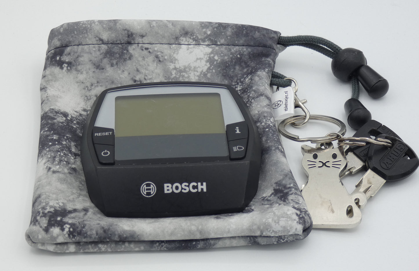 Ebike hoesje L display Bosch intuvia DLX Space grijs softshell