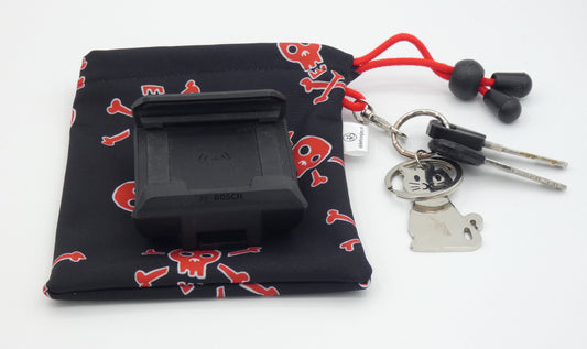 Ebike hoesje L display Doodshoofd softshell DLX