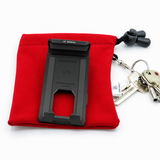Ebike cover L display Red Fleece DLX