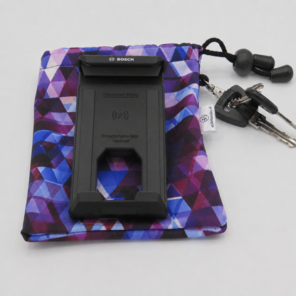 Ebike hoesje XL display Driehoekje op paars Softshell DLX