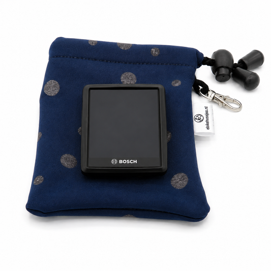 Ebike cover M display Dot on dark blue softshell DLX