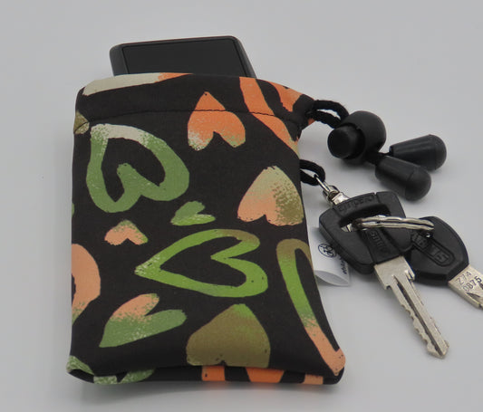 Ebike hoesje M display Bosch Kiox 500 Hartje op zwart softshell DLX