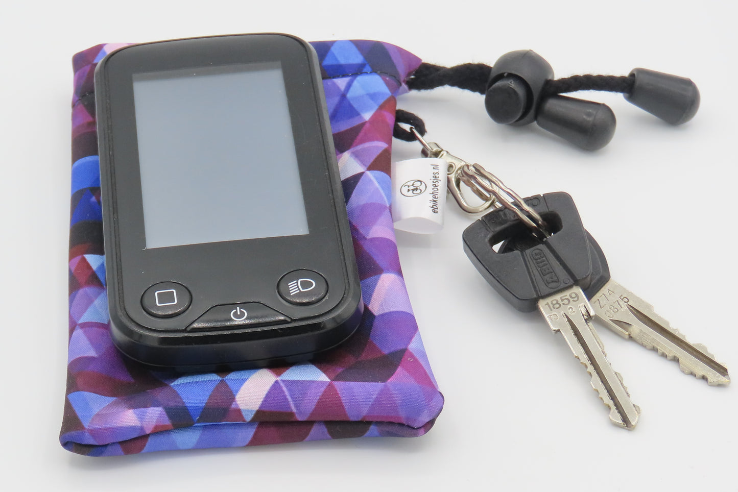 E-bike cover S display Triangle on purple softshell DLX