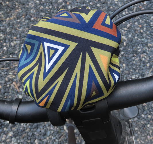 Ebike hoesje display vaste bafang display DP-C 18 Driehoekje groen softshell G