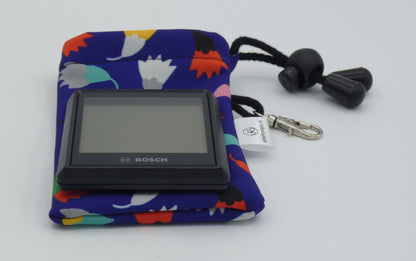 E-bike cover M display Bosch intuvia 100 flower softshell DLX