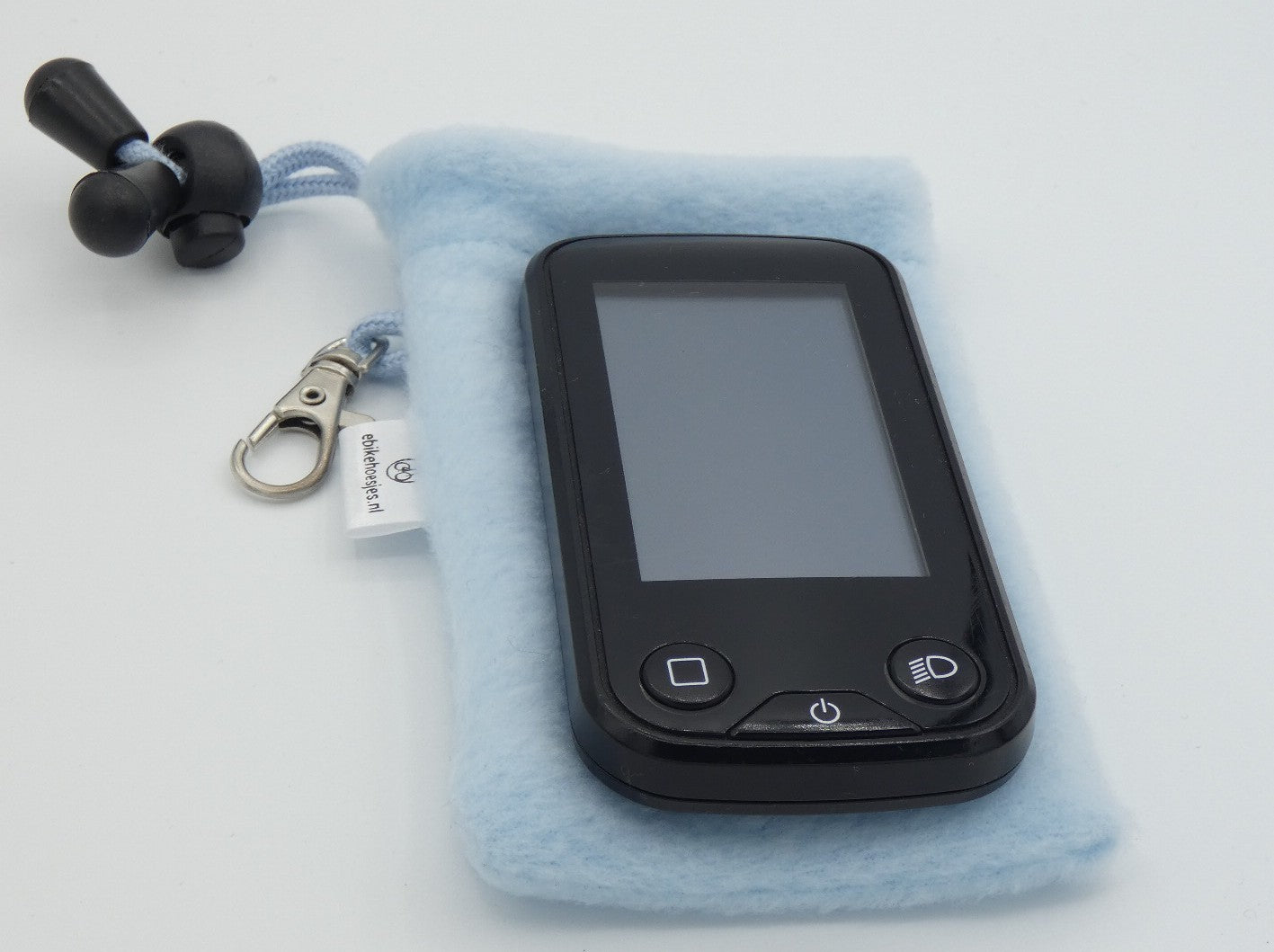 Ebike hoesje S display Licht blauw Fleece DLX