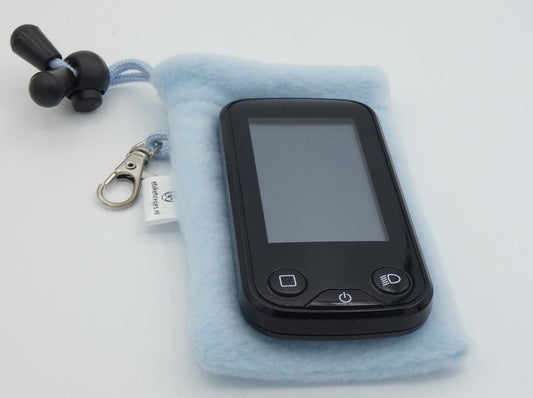 Ebike hoesje S display Licht blauw Fleece DLX
