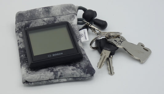 Ebike hoesje M display Bosch intuvia 100 Space grijs softshell DLX