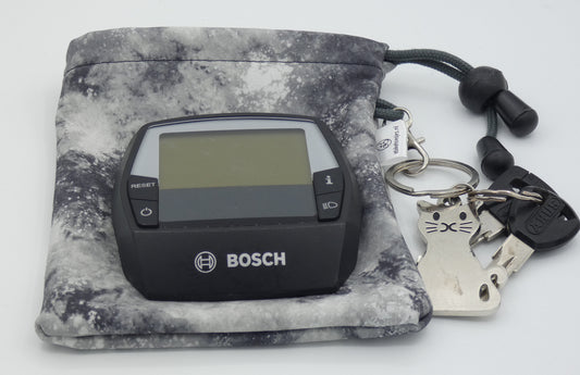 Ebike hoesje L display  Bosch intuvia  DLX Space grijs softshell