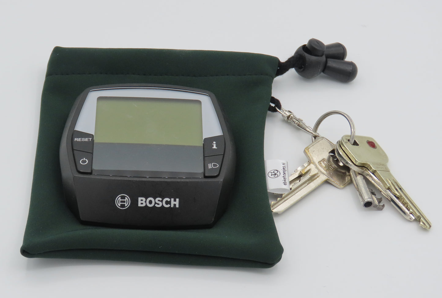 Ebike hoesje L display Mos groen softshell DLX