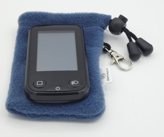 Ebike hoesje S display shimano 6100 Jeans Blauw DLX